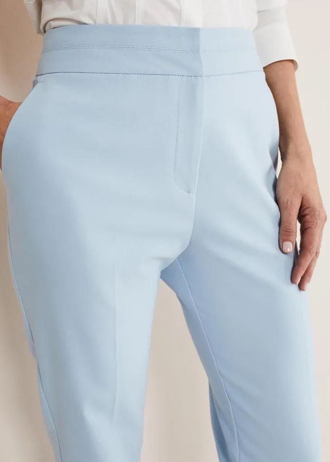 Phase Eight Trousers Julianna Cropped Straight Leg Trousers Cornflower Blue 8211 Women Phase Eight Trousers Julianna Cropped Straight Leg Trousers Cornflower Blue 8211 Women