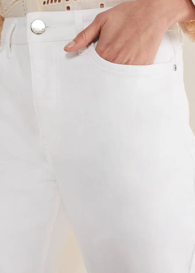 Phase Eight Trousers Petra Straight Leg Jeans White 8211 Women