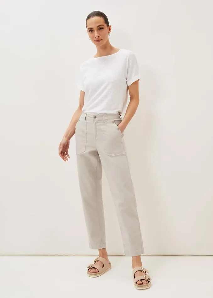 Phase Eight Trousers Sharon Chino Trousers Stone 8211 Women