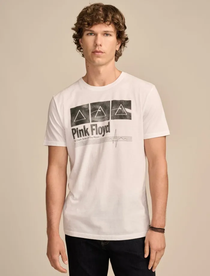 Pink Floyd Dark Side Marshmallow Men Lucky Brand Graphic Tees