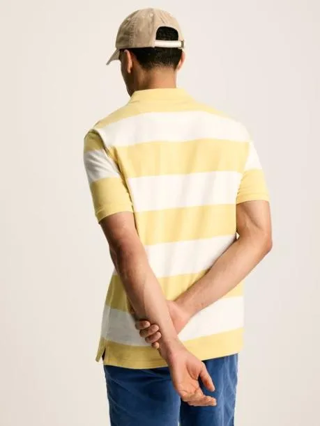 Polo Shirts Men Joules Yellow and White Striped Polo Shirt Polo Shirts Men Joules Yellow and White Striped Polo Shirt