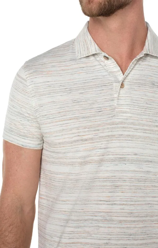 POLOS Men Liverpool Los Angeles SHORT SLEEVE POLO Cream Multi