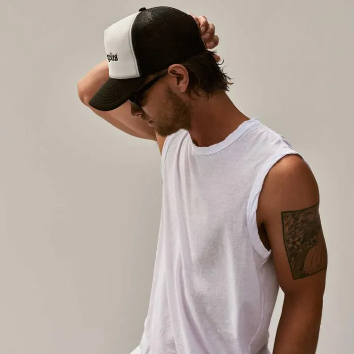 PolosNovelty Tops Men James Perse LA Muscle Tank White