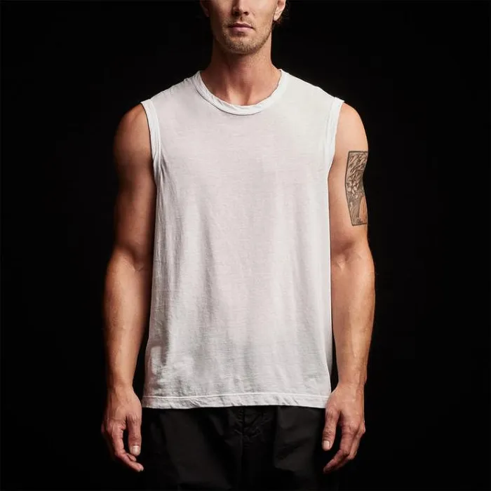 PolosNovelty Tops Men James Perse LA Muscle Tank White