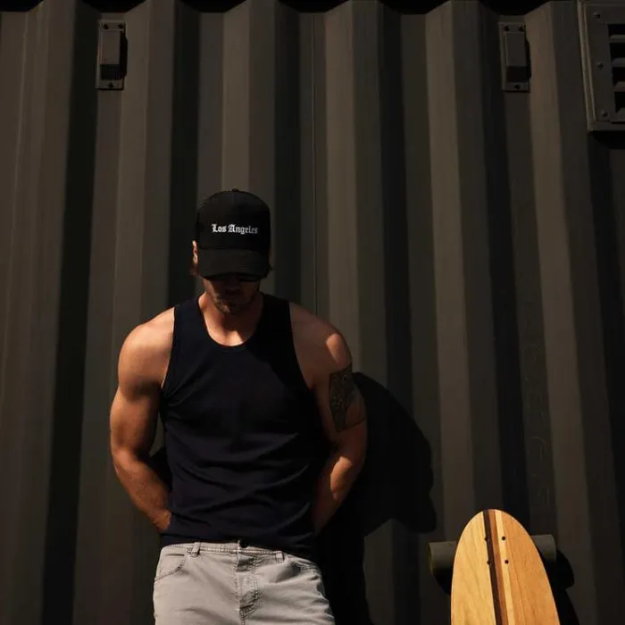 PolosNovelty Tops Men James Perse LA Skate Tank Deep