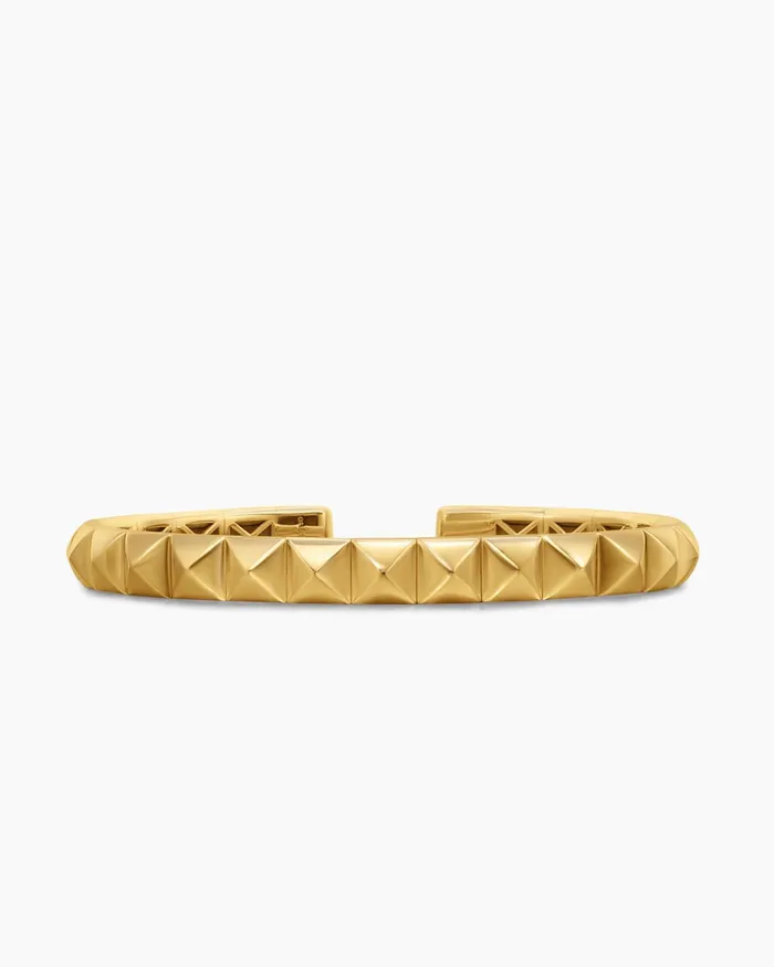 Pyramid Bangle Bracelet In 18K Yellow Gold 65mm Women David Yurman Bangle
