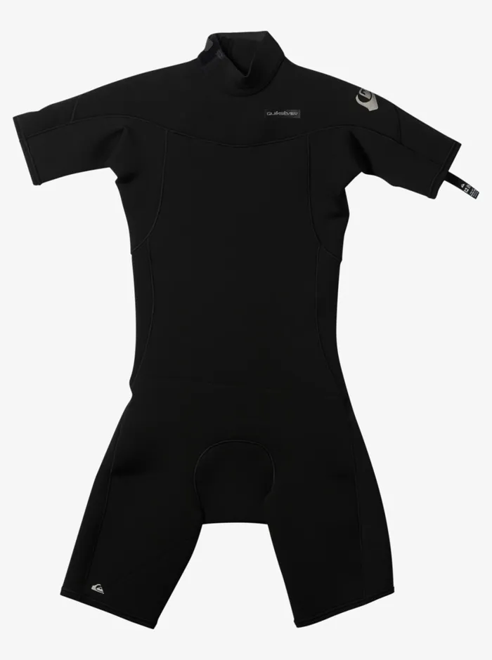 Quiksilver 816 22mm Everyday Sessions Short Sleeve Back Zip Springsuit Black Boys Wetsuits
