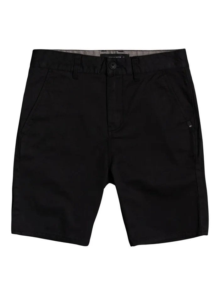 Quiksilver 816 New Everyday Union Stretch Chino Shorts Black Boys Shorts