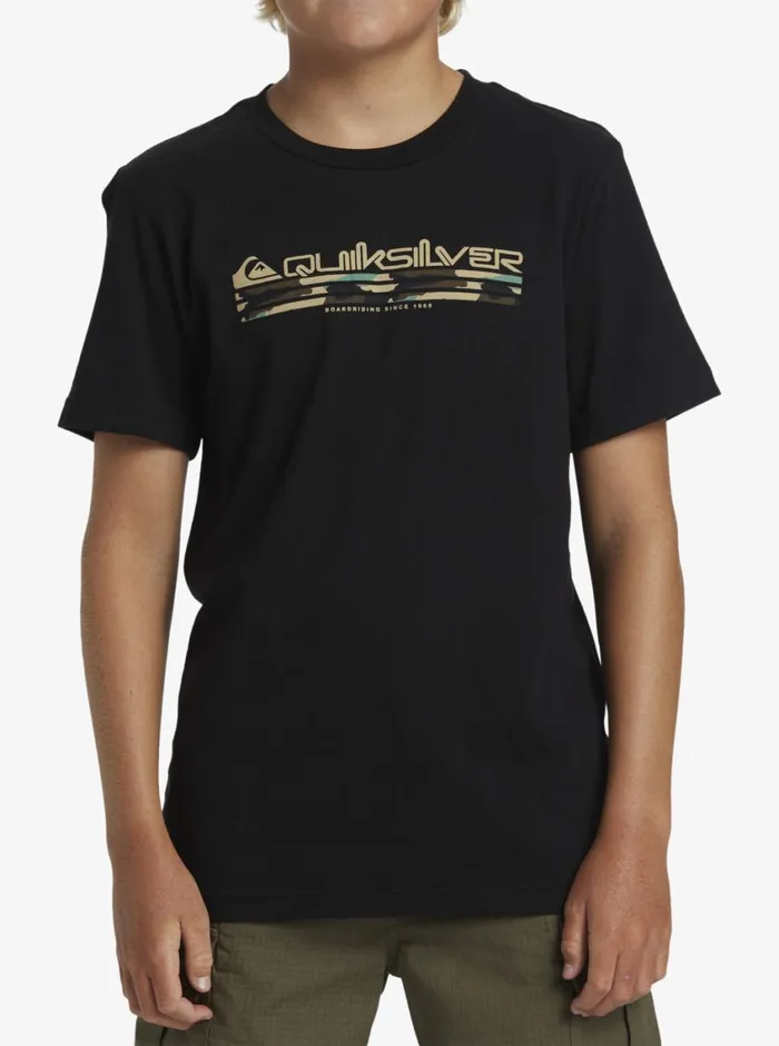 Quiksilver 816 Omni Fill TShirt Black Boys Tees Quiksilver 816 Omni Fill TShirt Black Boys Tees