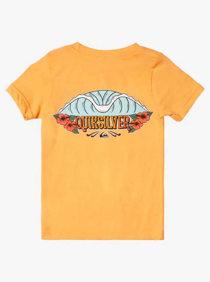 Quiksilver 816 Tropical Fade TShirt Tangerine Boys Tees Quiksilver 816 Tropical Fade TShirt Tangerine Boys Tees