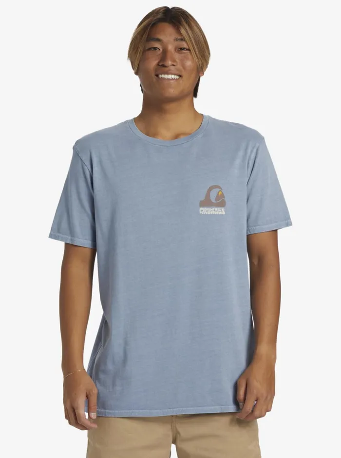 Quiksilver Andy Y Andy TShirt Blue Shadow Mens Tees Quiksilver Andy Y Andy TShirt Blue Shadow Mens Tees