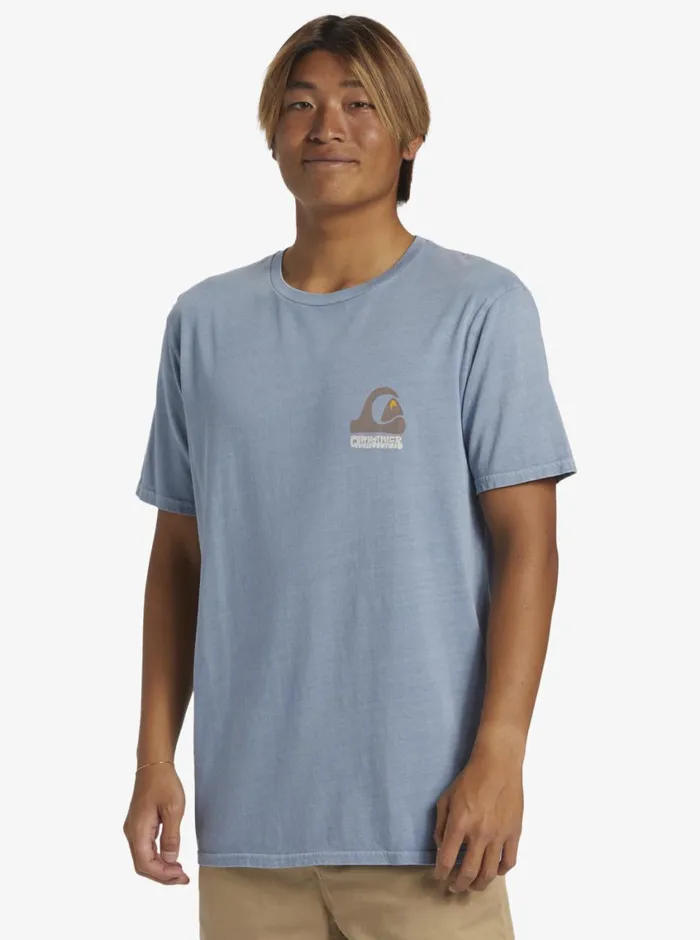 Quiksilver Andy Y Andy TShirt Blue Shadow Mens Tees Quiksilver Andy Y Andy TShirt Blue Shadow Mens Tees