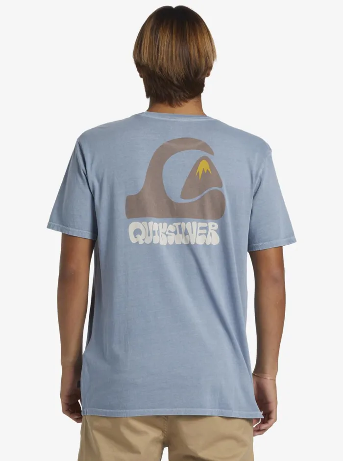 Quiksilver Andy Y Andy TShirt Blue Shadow Mens Tees Quiksilver Andy Y Andy TShirt Blue Shadow Mens Tees