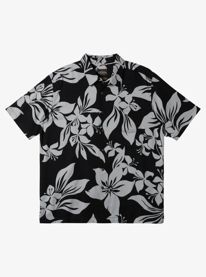 Quiksilver Big Island Woven Shirt Black Big Island Woven MensWaterman Shirts and Polos