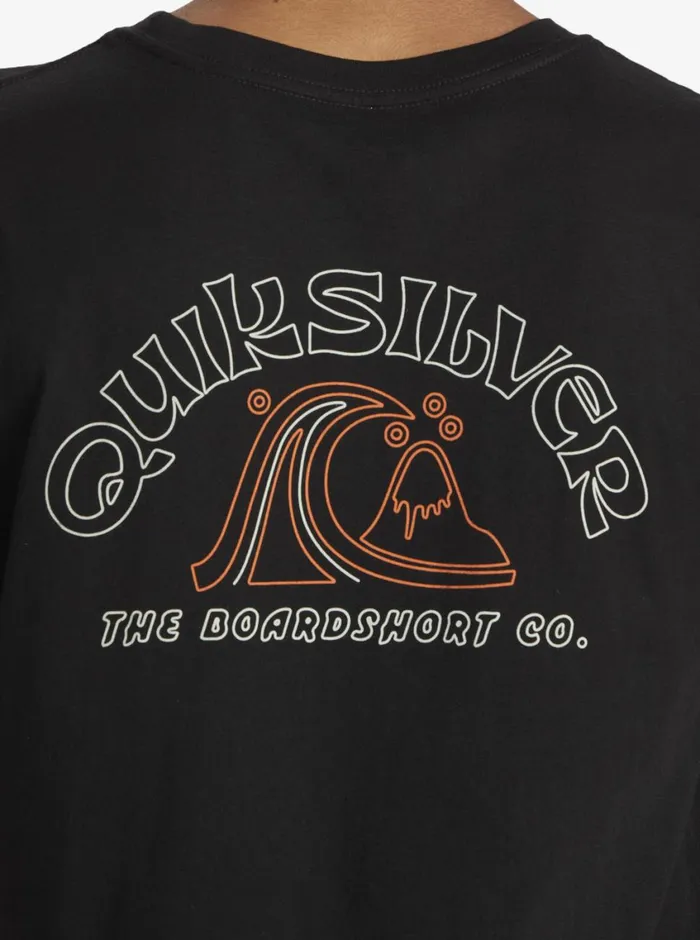 Quiksilver Bubble Outline TShirt Black Mens Tees Quiksilver Bubble Outline TShirt Black Mens Tees