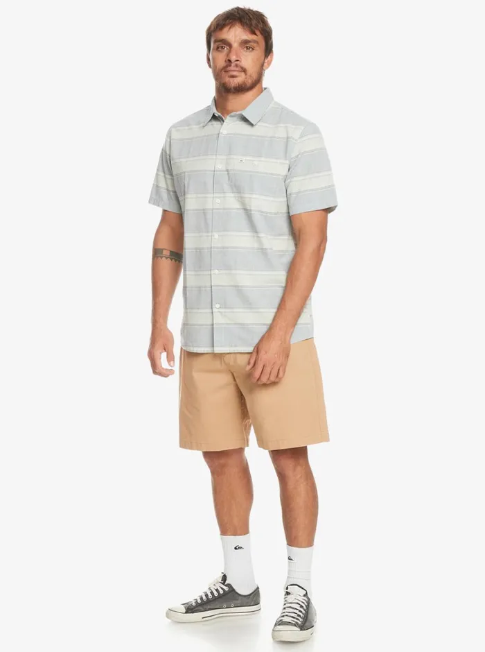 Quiksilver Cali Sunrise Short Sleeve Shirt Bering Sea Cali Mens Shirts and Polos Quiksilver Cali Sunrise Short Sleeve Shirt Bering Sea Cali Mens Shirts and Polos