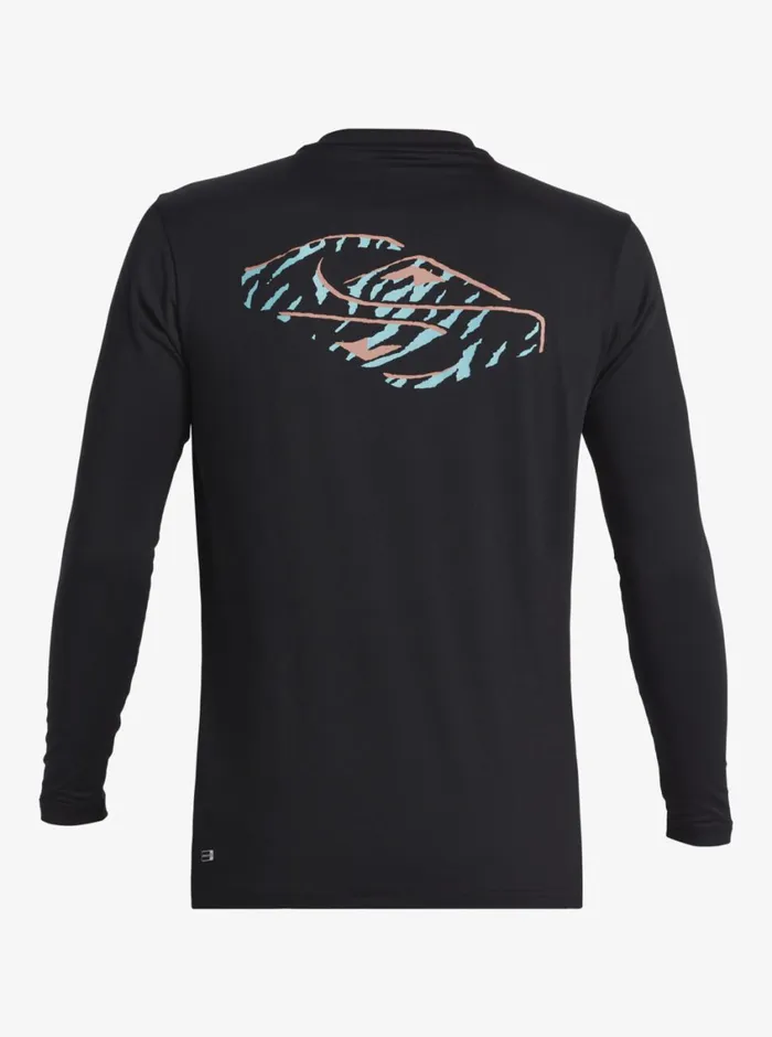Quiksilver Everyday Long Sleeve Surf Tee Blackwhite Mens Rashguards Quiksilver Everyday Long Sleeve Surf Tee Blackwhite Mens Rashguards