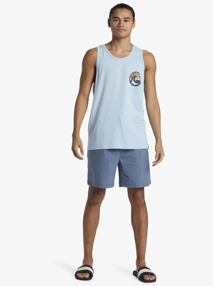 Quiksilver Feelin The Vibe Tank Clear Sky Mens Tees