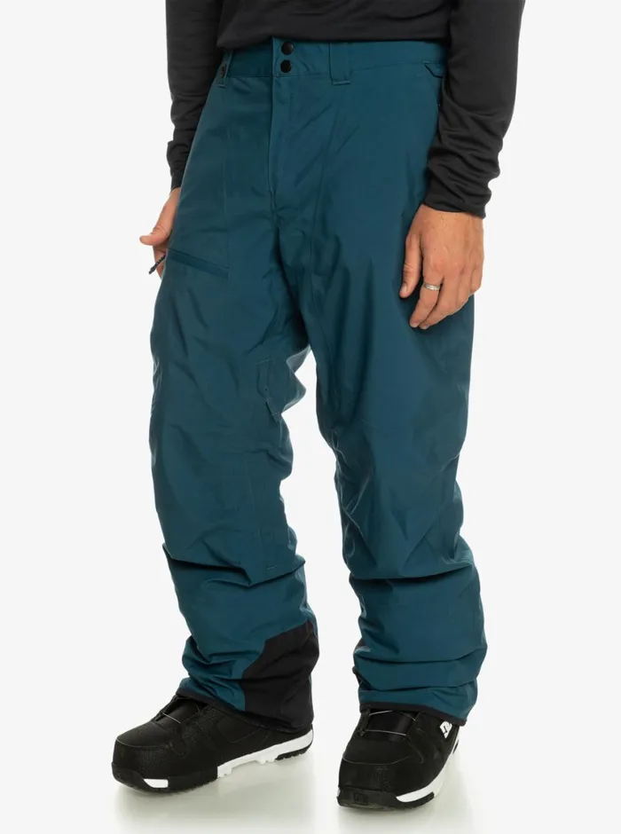 Quiksilver Forever Stretch GORETEX Snow Pants Majolica Blue Mens Snow Pants Quiksilver Forever Stretch GORETEX Snow Pants Majolica Blue Mens Snow Pants