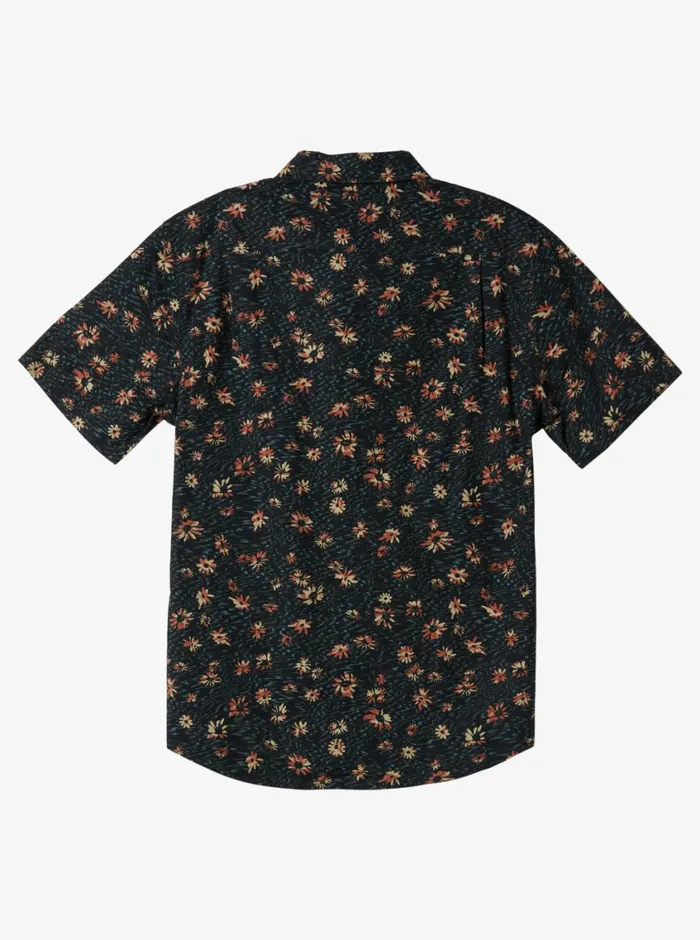 Quiksilver Future Hippie Short Sleeve Woven Shirt Black Future Hippy Mens Shirts and Polos Quiksilver Future Hippie Short Sleeve Woven Shirt Black Future Hippy Mens Shirts and Polos