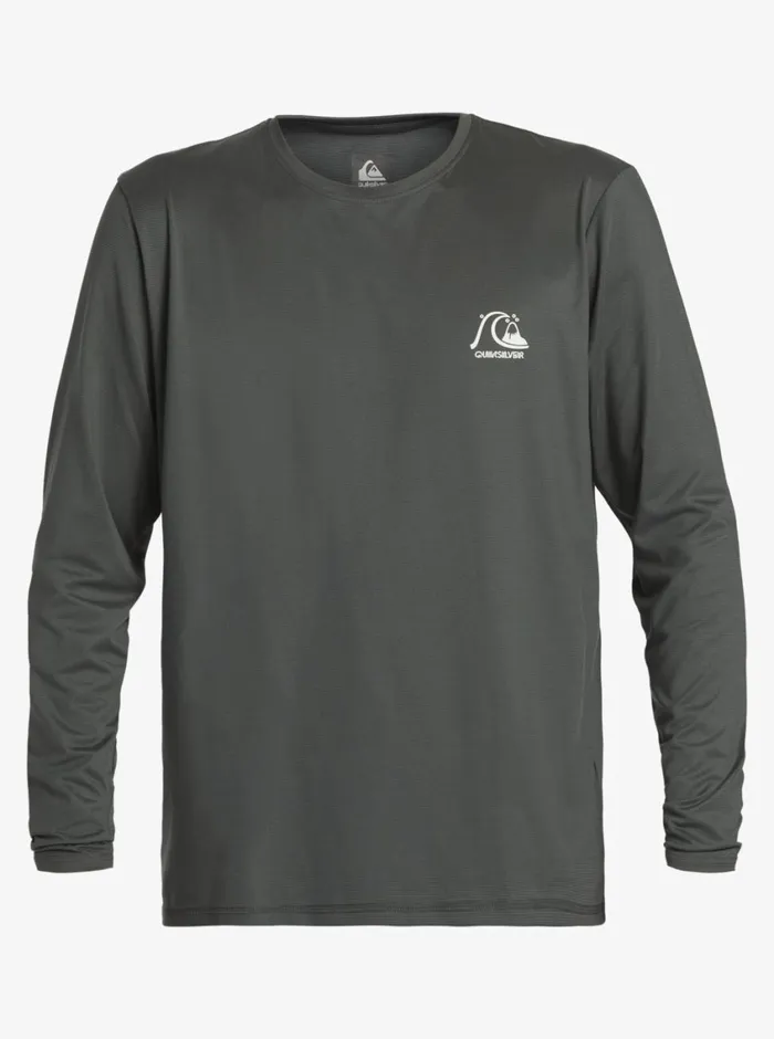 Quiksilver Heritage Heather Long Sleeve UPF 50 Surf Tee Iron Gate Mens Rashguards