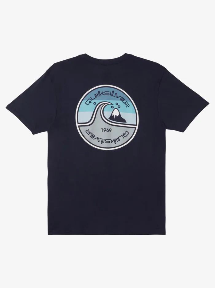 Quiksilver In The Groove TShirt Navy Blazer Mens Tees Quiksilver In The Groove TShirt Navy Blazer Mens Tees