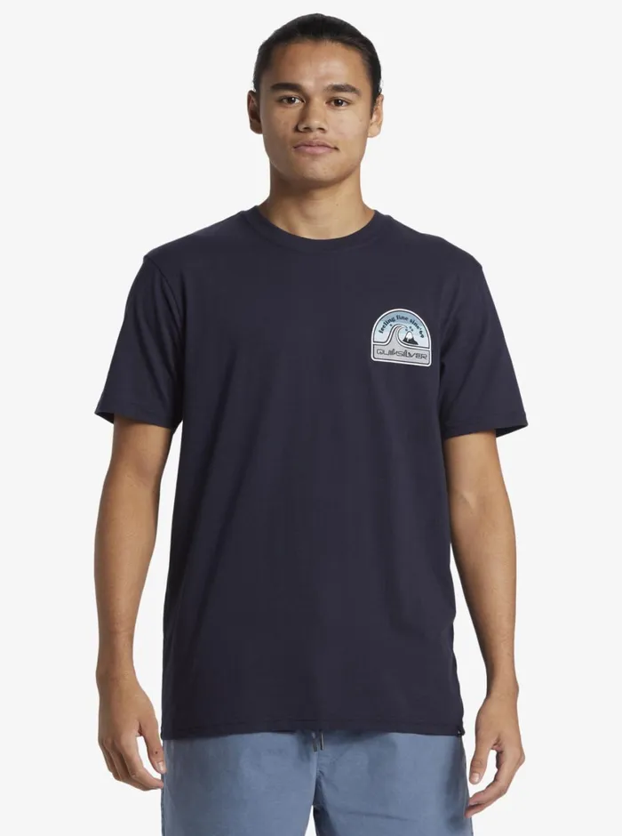 Quiksilver In The Groove TShirt Navy Blazer Mens Tees Quiksilver In The Groove TShirt Navy Blazer Mens Tees