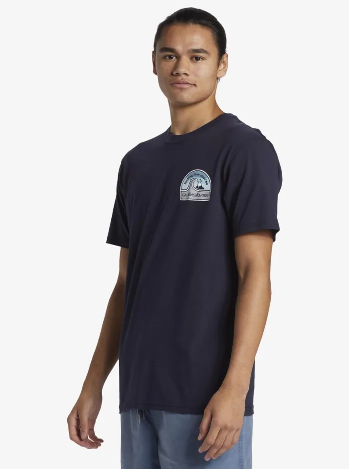 Quiksilver In The Groove TShirt Navy Blazer Mens Tees Quiksilver In The Groove TShirt Navy Blazer Mens Tees