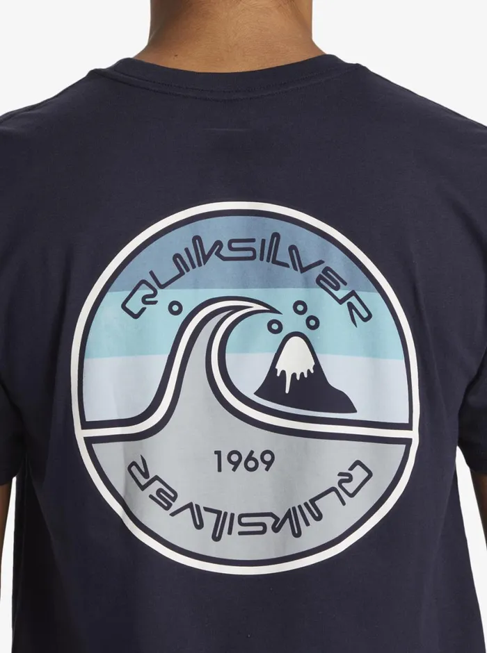 Quiksilver In The Groove TShirt Navy Blazer Mens Tees Quiksilver In The Groove TShirt Navy Blazer Mens Tees