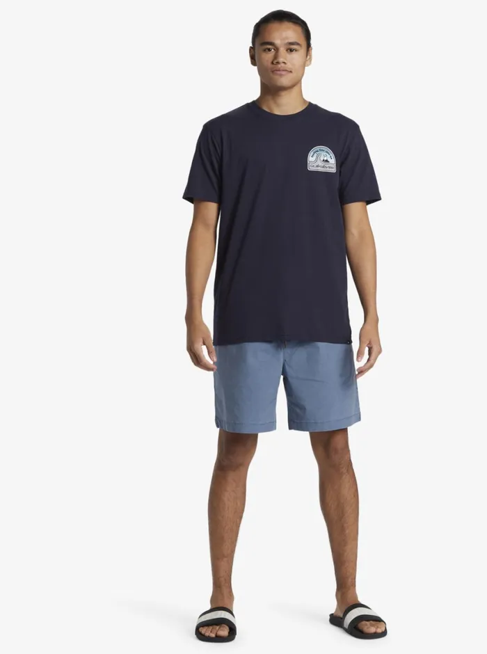 Quiksilver In The Groove TShirt Navy Blazer Mens Tees Quiksilver In The Groove TShirt Navy Blazer Mens Tees