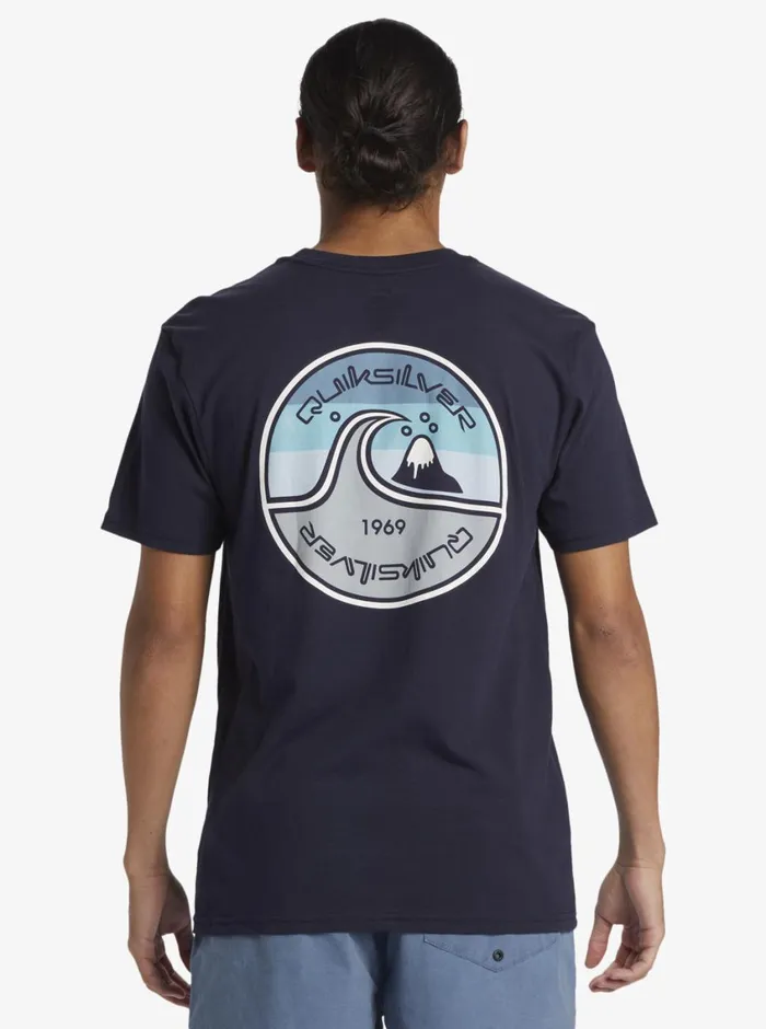 Quiksilver In The Groove TShirt Navy Blazer Mens Tees Quiksilver In The Groove TShirt Navy Blazer Mens Tees