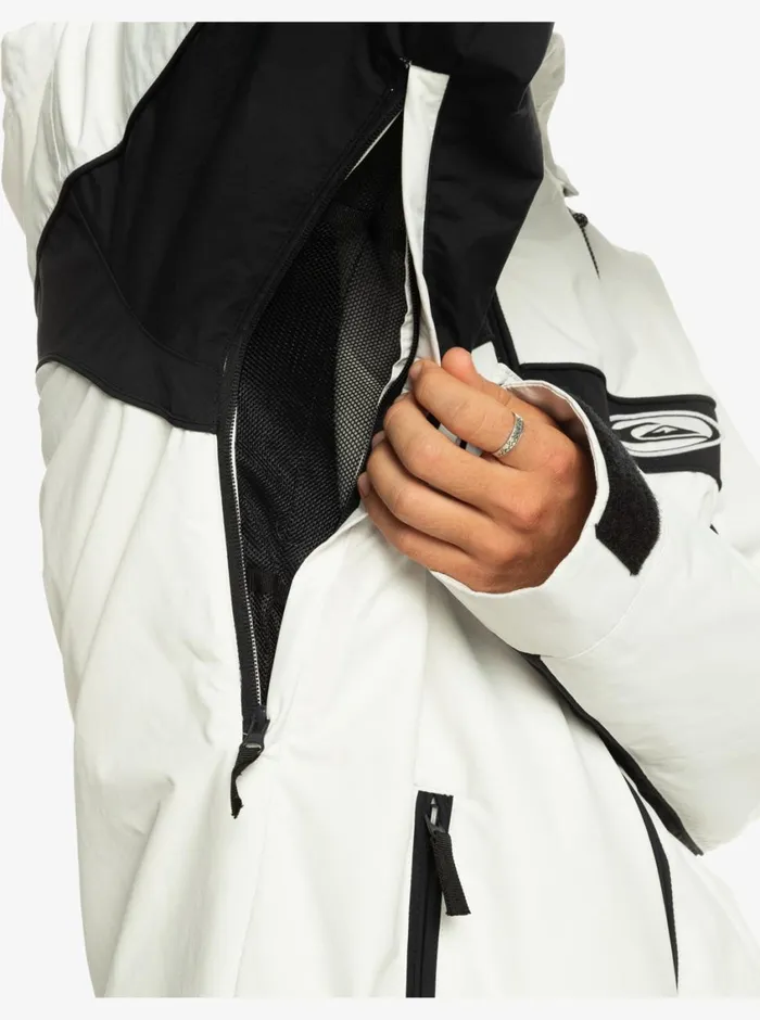 Quiksilver Live Wire Technical Snow Jacket Nimbus Cloud Mens Snow Jackets Quiksilver Live Wire Technical Snow Jacket Nimbus Cloud Mens Snow Jackets