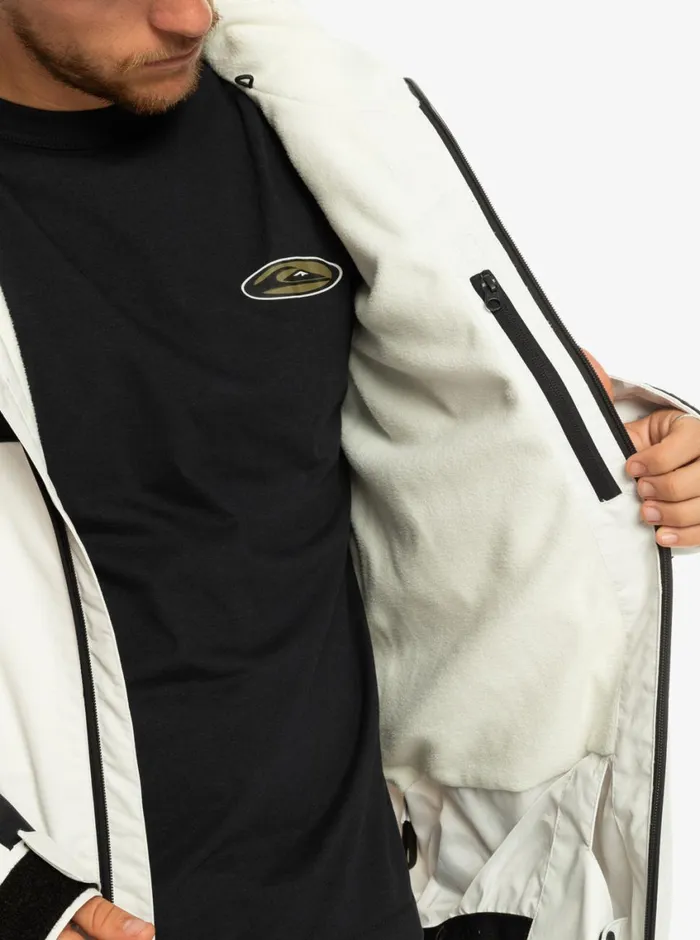 Quiksilver Live Wire Technical Snow Jacket Nimbus Cloud Mens Snow Jackets Quiksilver Live Wire Technical Snow Jacket Nimbus Cloud Mens Snow Jackets