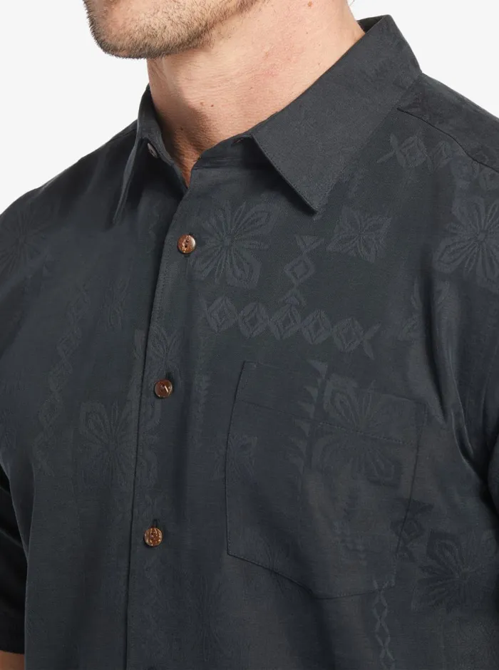 Quiksilver Manele Bay Short Sleeve Shirt Black MensWaterman Shirts and Polos Quiksilver Manele Bay Short Sleeve Shirt Black MensWaterman Shirts and Polos