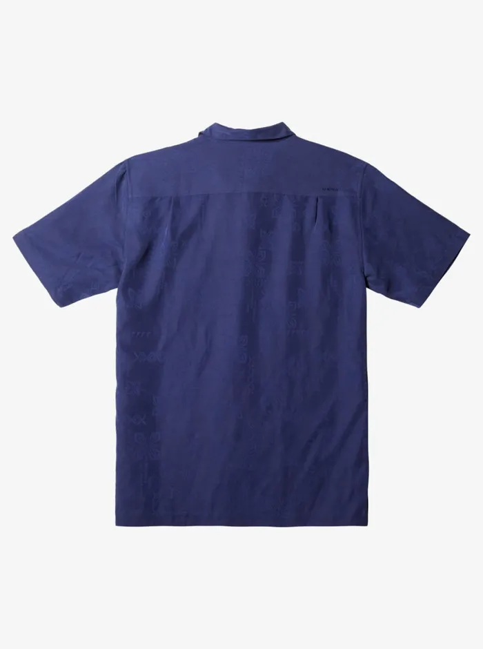Quiksilver Manele Bay Short Sleeve Shirt Medieval Blue MensWaterman Shirts and Polos Quiksilver Manele Bay Short Sleeve Shirt Medieval Blue MensWaterman Shirts and Polos