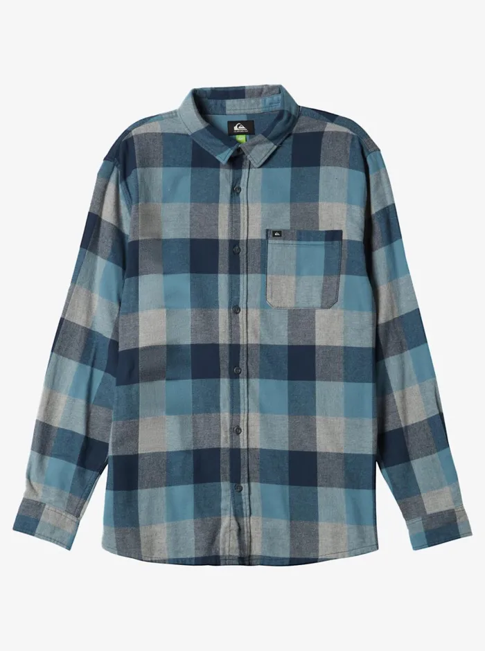 Quiksilver Motherfly Long Sleeve Shirt Midnight Navy Motherfly Mens Shirts and Polos