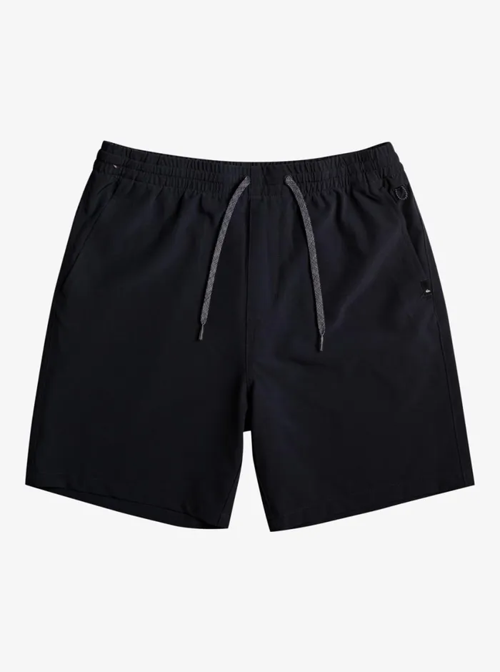 Quiksilver Ocean Elastic Waist 18034 Amphibian Shorts Black Mens Shorts and Amphibians