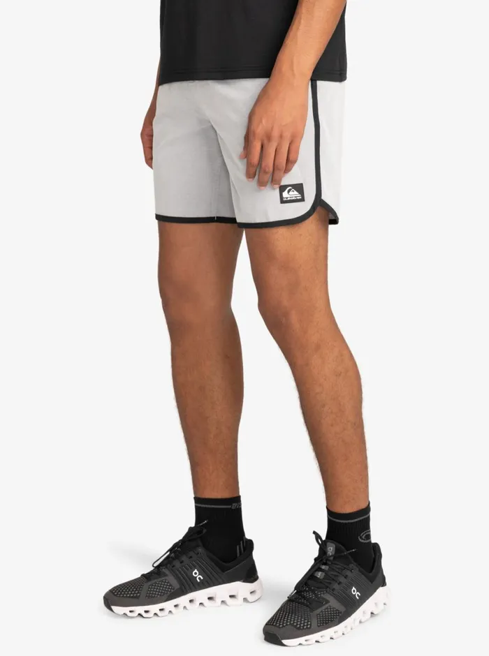 Quiksilver Omni Scallop 17034 Amphibian Boardshorts Sleet Mens Shorts and Amphibians Quiksilver Omni Scallop 17034 Amphibian Boardshorts Sleet Mens Shorts and Amphibians