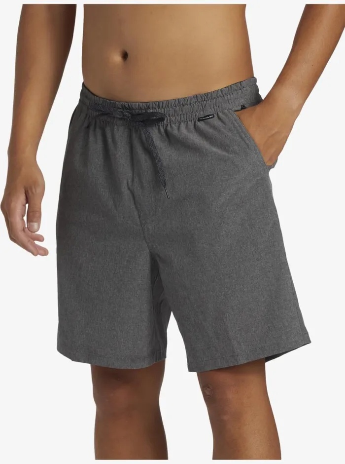 Quiksilver Taxer Heather Amphibian 18034 Hybrid Shorts Black Mens Shorts and Amphibians Quiksilver Taxer Heather Amphibian 18034 Hybrid Shorts Black Mens Shorts and Amphibians