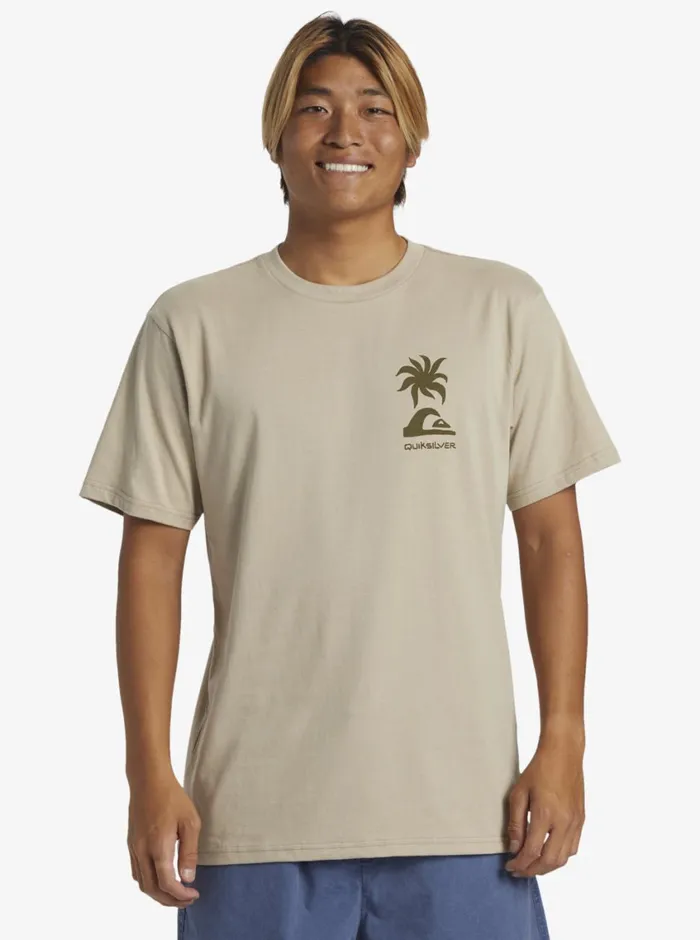 Quiksilver Tropical Breeze TShirt Plaza Taupe Mens Tees Quiksilver Tropical Breeze TShirt Plaza Taupe Mens Tees