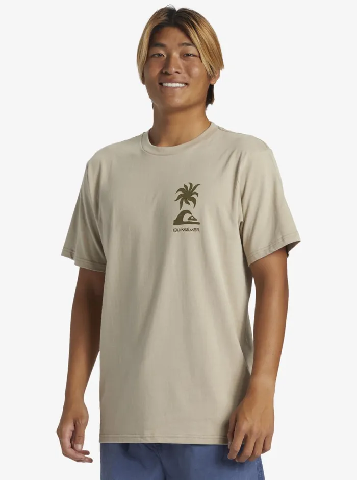 Quiksilver Tropical Breeze TShirt Plaza Taupe Mens Tees Quiksilver Tropical Breeze TShirt Plaza Taupe Mens Tees