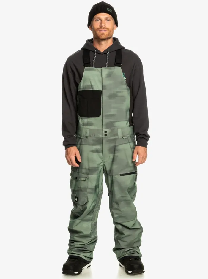 Quiksilver Utility Technical Snow Bib Pants Break Off Laurel Wreath Mens Snow Pants Quiksilver Utility Technical Snow Bib Pants Break Off Laurel Wreath Mens Snow Pants