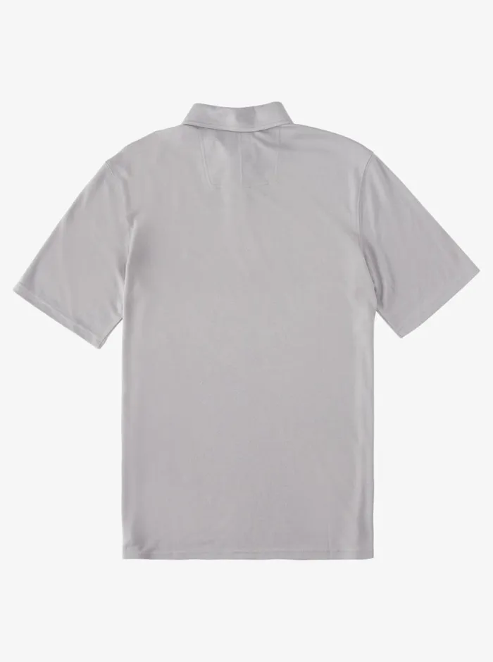 Quiksilver Waterpolo Short Sleeve Polo Shirt Sharkskin MensWaterman Shirts and Polos Quiksilver Waterpolo Short Sleeve Polo Shirt Sharkskin MensWaterman Shirts and Polos