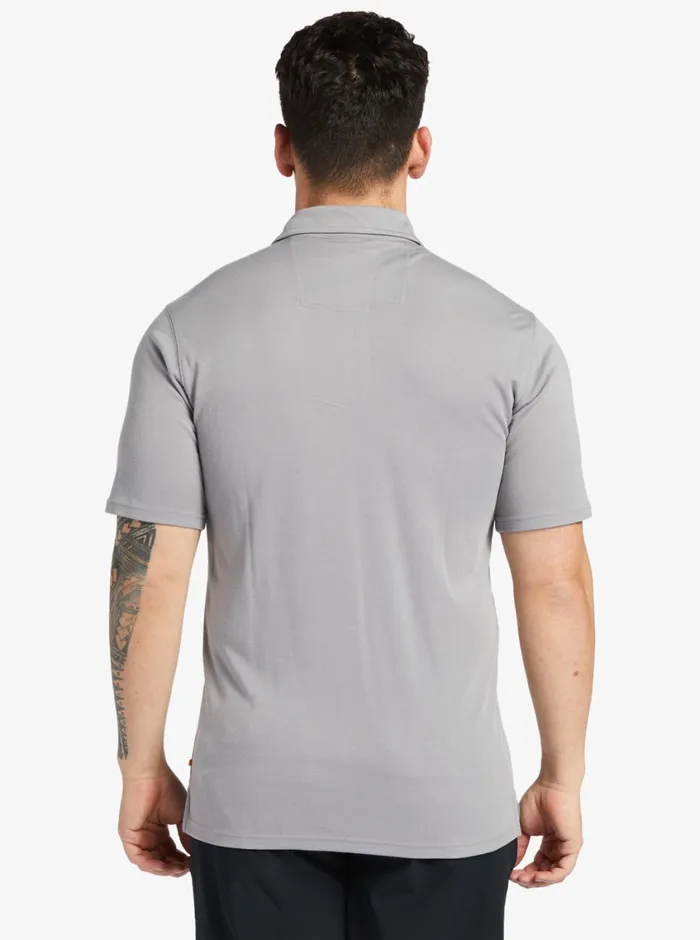 Quiksilver Waterpolo Short Sleeve Polo Shirt Sharkskin MensWaterman Shirts and Polos Quiksilver Waterpolo Short Sleeve Polo Shirt Sharkskin MensWaterman Shirts and Polos