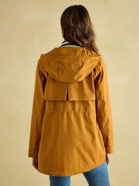 Raincoats Women Joules Dark Yellow Waterproof Raincoat With Hood