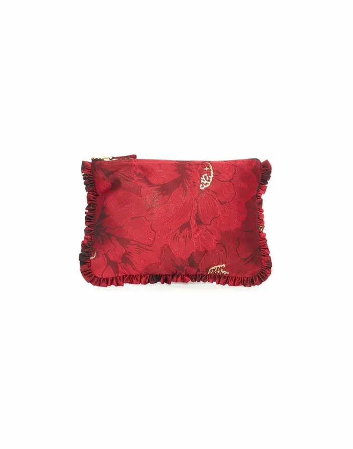 Ready To Wear Bags and Pochettes La Double J Hand Pochette Ruby Red