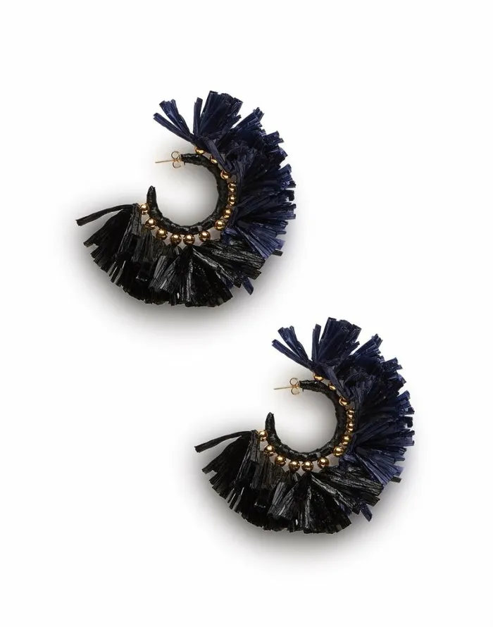 Ready To Wear Jewelry La Double J Hoop Earrings Multicolor Blunero