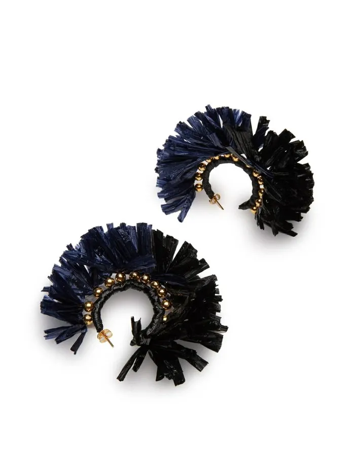 Ready To Wear Jewelry La Double J Hoop Earrings Multicolor Blunero