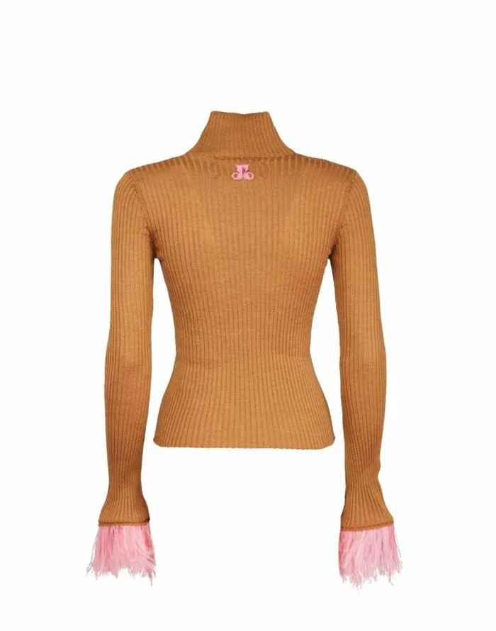 Ready To Wear Knitwear La Double J High Kick Top Camel Ready To Wear Knitwear La Double J High Kick Top Camel