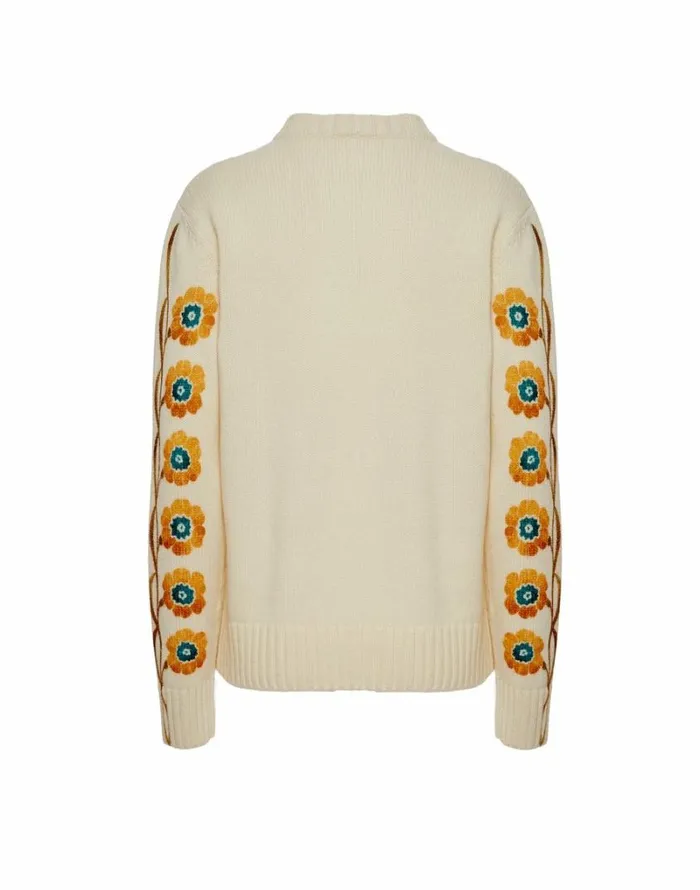 Ready To Wear Knitwear La Double J VNeck Boy Sweater Daisychain Place Off White Ready To Wear Knitwear La Double J VNeck Boy Sweater Daisychain Place Off White